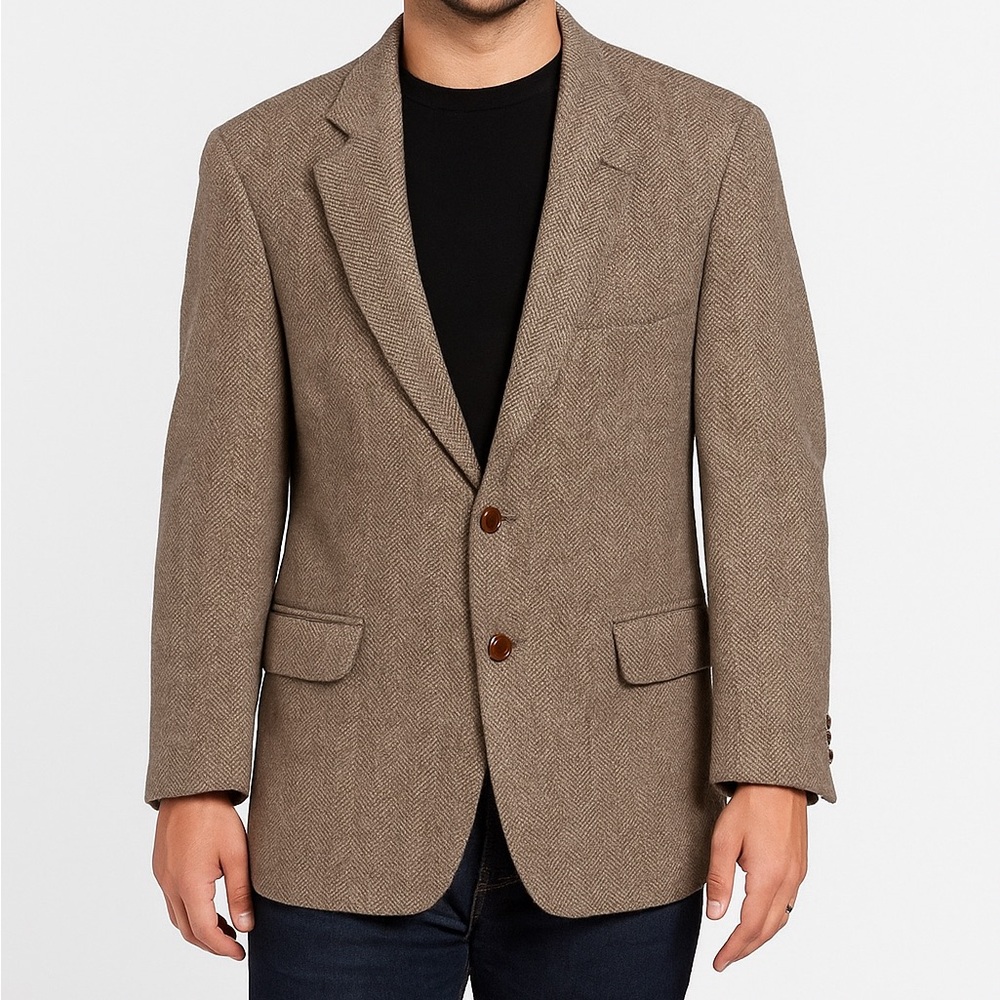 Elegant Brown Men's Blazer